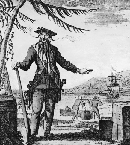 Blackbeard from an early-eighteenth-century engraving used to illustrate the - photo 2