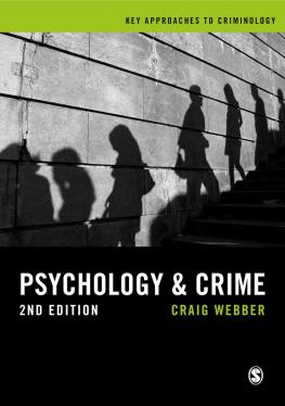 Craig Webber Psychology and Crime