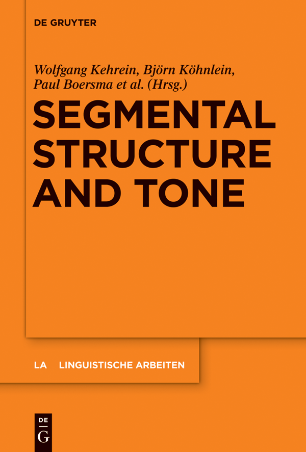 Segmental Structure and Tone - image 1