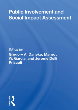 Gregory Daneke - Public Involvement And Social Impact Assessment