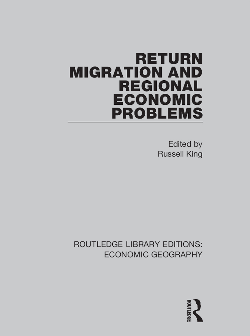 Return Migration and Regional Economic Problems - image 1