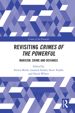 Steven Bittle - Revisiting Crimes of the Powerful