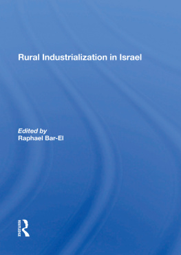 Raphael Bar-el - Rural Industrialization In Israel