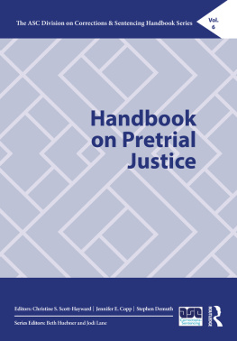 Christine S. Scott-Hayward - Handbook on Pretrial Justice