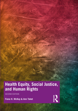 Fiona H McKay - Health Equity, Social Justice and Human Rights