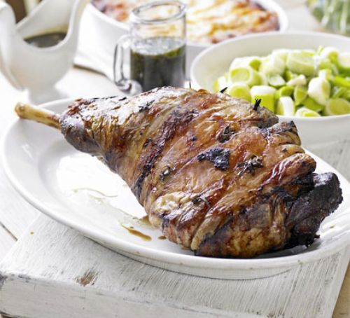 Roasted leg of lamb with garlic and rosemary is fall-off-the-bone delicious - photo 9