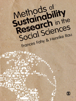 Frances Fahy - Methods of Sustainability Research in the Social Sciences