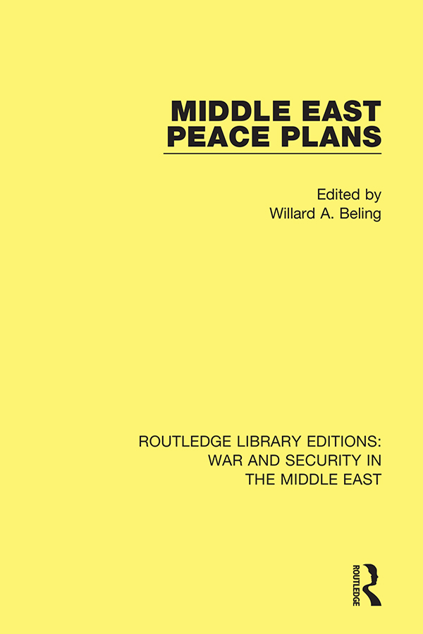 ROUTLEDGE LIBRARY EDITIONS WAR AND SECURITY IN THE MIDDLE EAST Volume 6 - photo 1