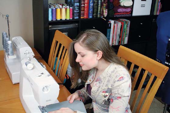 My sewing machine is the workhorse of my studio and helped me piece together - photo 19