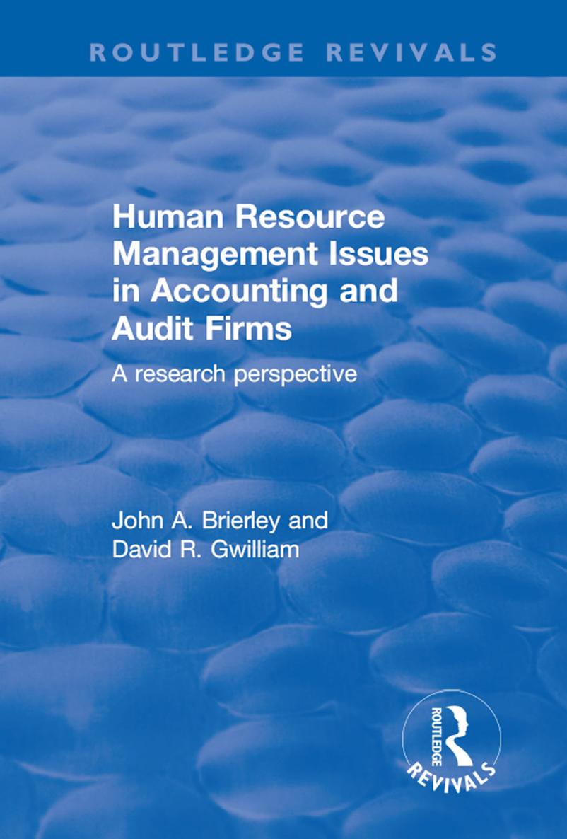 HUMAN RESOURCE MANAGEMENT ISSUES IN ACCOUNTING AND AUDIT FIRMS Human Resource - photo 1