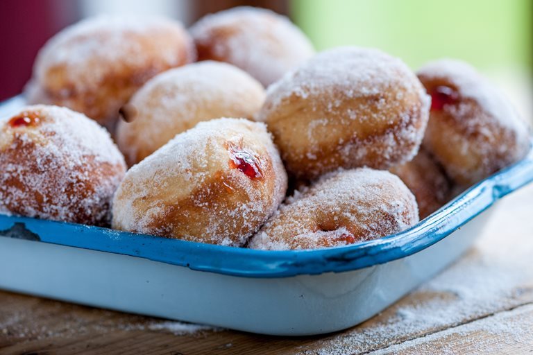 Each of these balls is stuffed with jelly spread and dusted with cinnamon sugar - photo 8