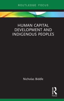 Nicholas Biddle - Human Capital Development and Indigenous Peoples