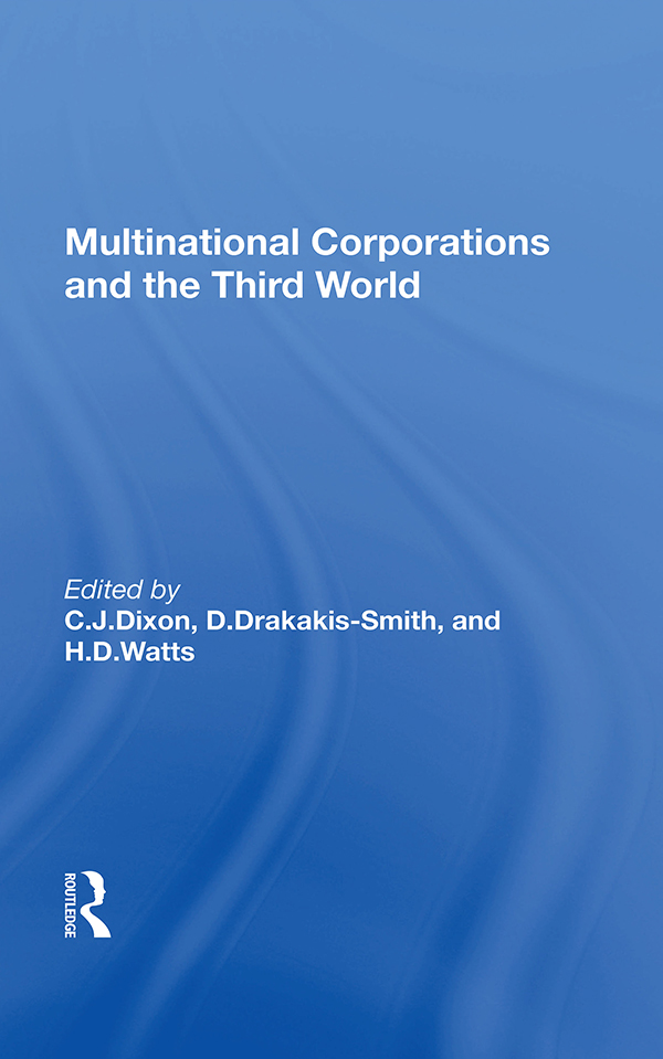 Multinational Corporations and the Third World First published 1986 by - photo 1