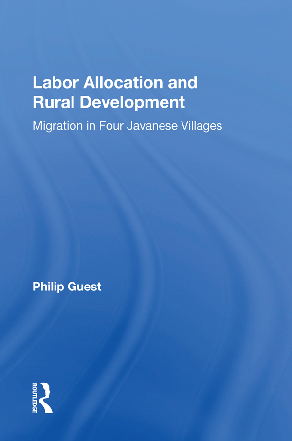 Labor Allocation and Rural Development Brown University Studies in Population - photo 1