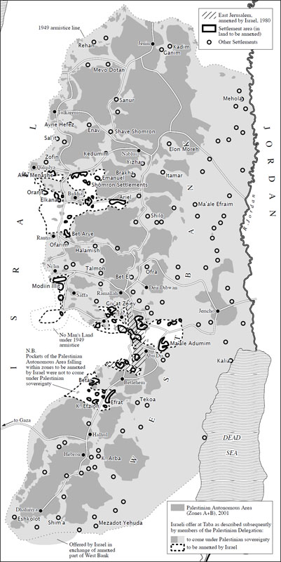 Final Status Map Taba January 2001 Andras Bereznay adapted from Jan de Jong - photo 2