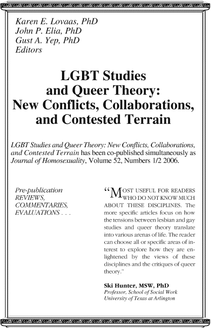 LGBT Studies and Queer Theory New Conflicts Collaborations and Contested - photo 1