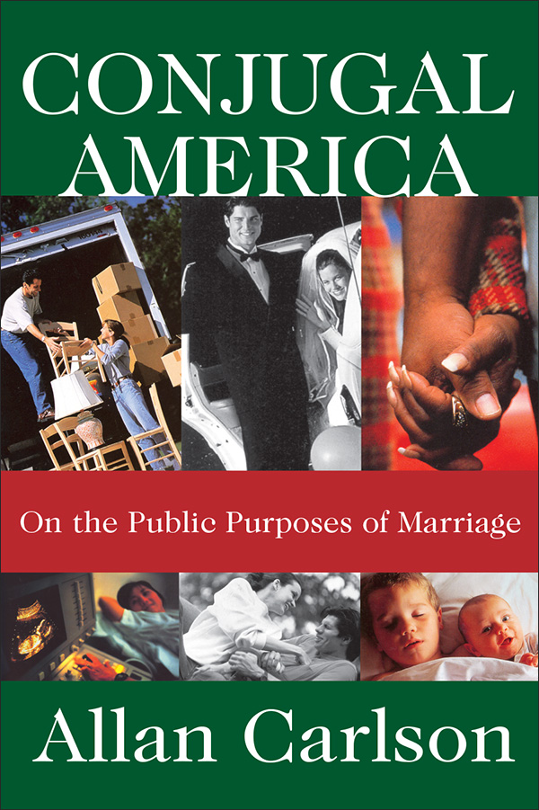 CONJUGAL AMERICA CONJUGAL AMERICA On the Public Purposes of Marriage Allan - photo 1