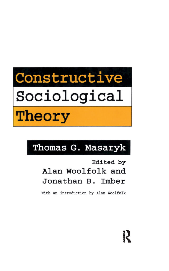 Constructive Sociological Theory Constructive Sociological Theory Thomas G - photo 1