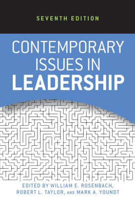 William E. Rosenbach - Contemporary Issues in Leadership