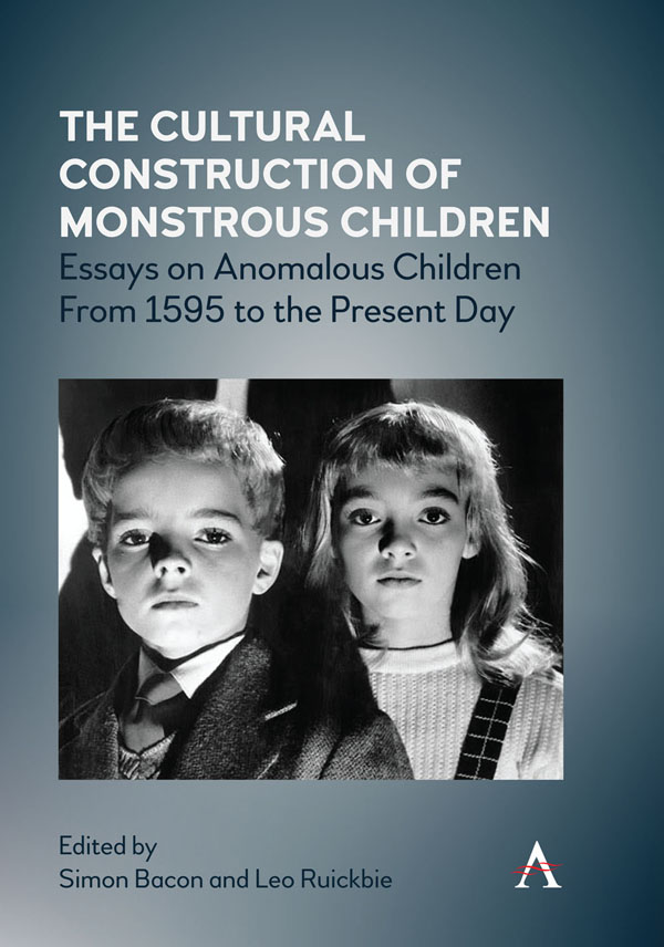 The Cultural Construction of Monstrous Children The Cultural Construction of - photo 1