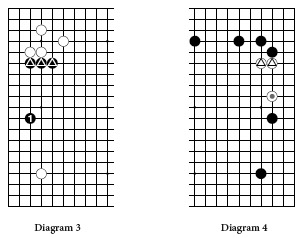 From a wall such as the three marked stones in Diagram 3 a four-space - photo 3