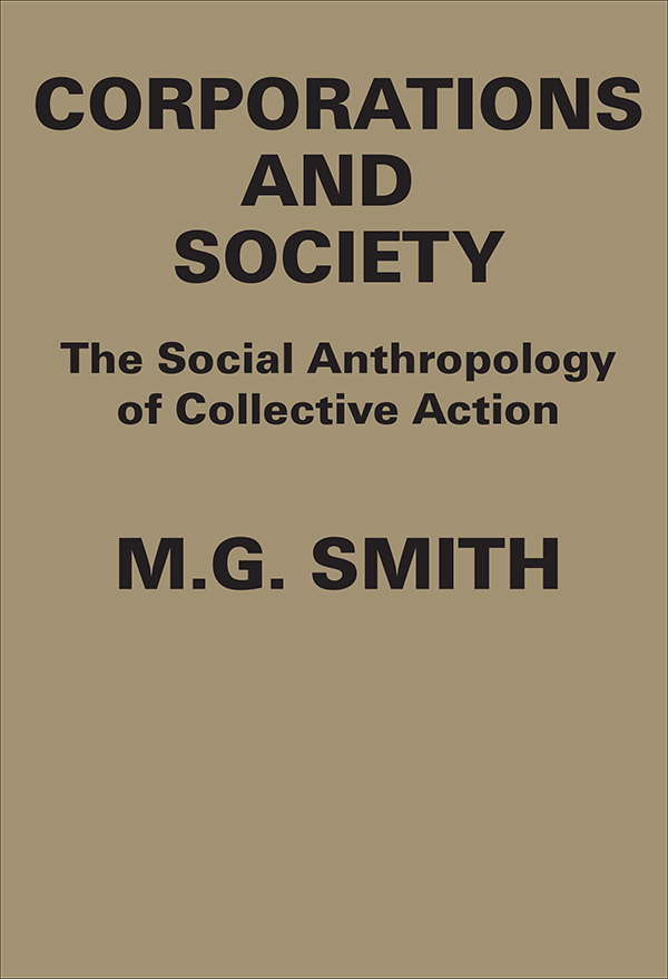 Corporations and Society Corporations and Society The Social Anthropology of - photo 1