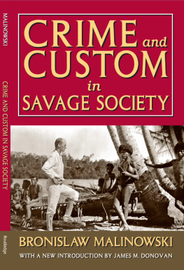 Russell Smith Crime and Custom in Savage Society