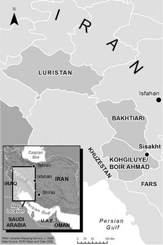 Map of Iran and Research Area INTRODUCTION Locus Amoenus Boir Ahmad our - photo 3