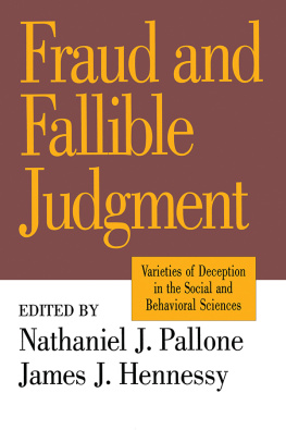 David Marsland - Fraud and Fallible Judgement