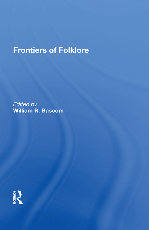 Frontiers Of Folklore - image 1