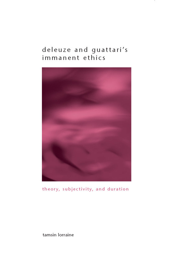 A volume in the SUNY series in Gender Theory Tina Chanter editor Deleuze - photo 1