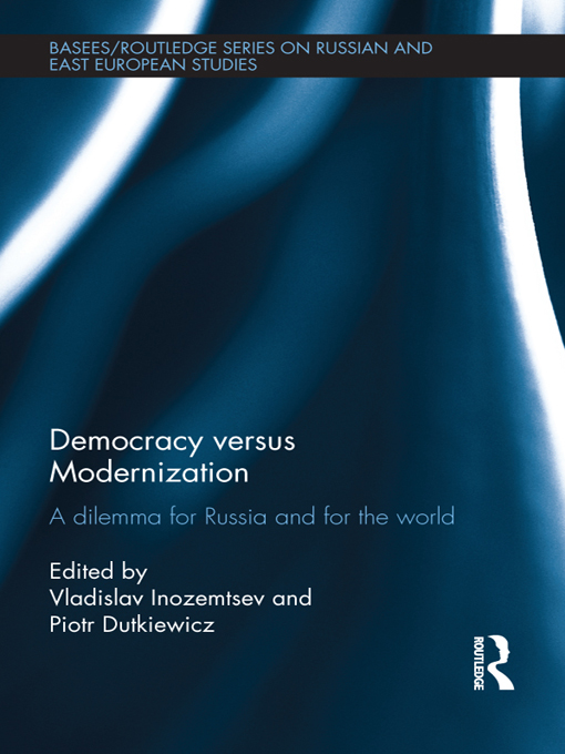 Democracy versus Modernization This book seeks to re-think democracy Over - photo 1