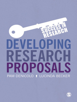 Pam Denicolo - Developing Research Proposals