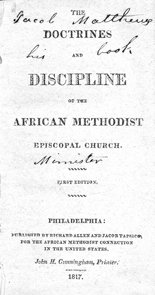 Title Page Image THE DOCTRINES AND DISCIPLINE OF THE AFRICAN METHODIST - photo 1