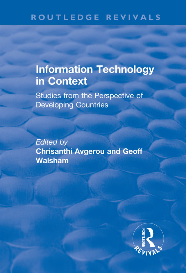 INFORMATION TECHNOLOGY IN CONTEXT Information Technology in Context Studies - photo 1