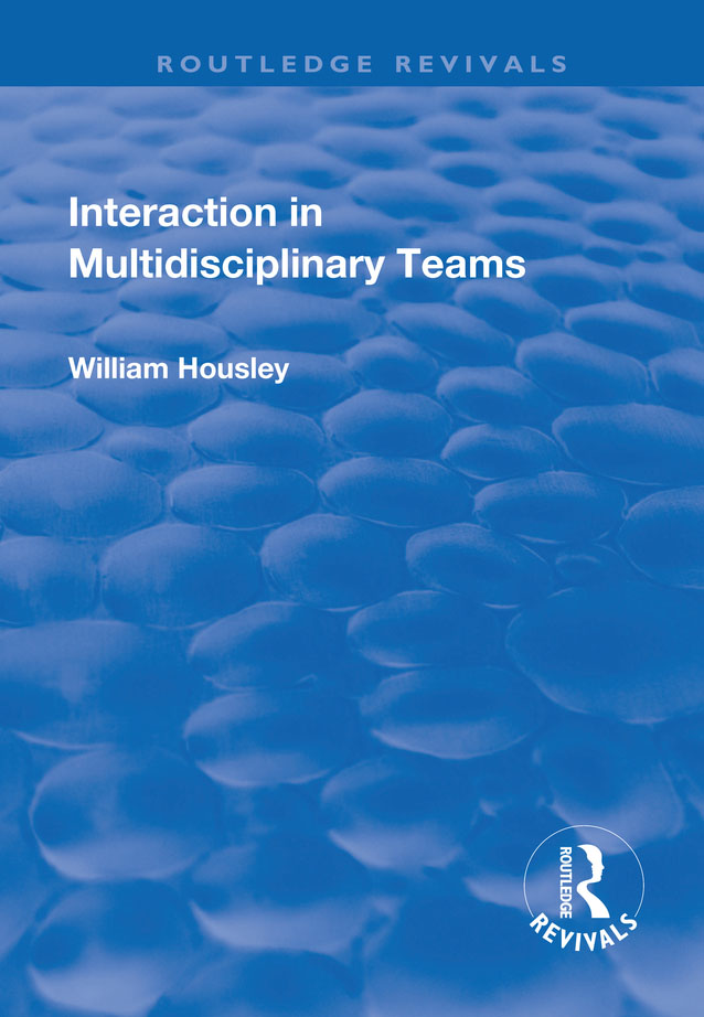 INTERACTION IN MULTIDISCIPLINARY TEAMS Cardiff Papers in Qualitative Research - photo 1