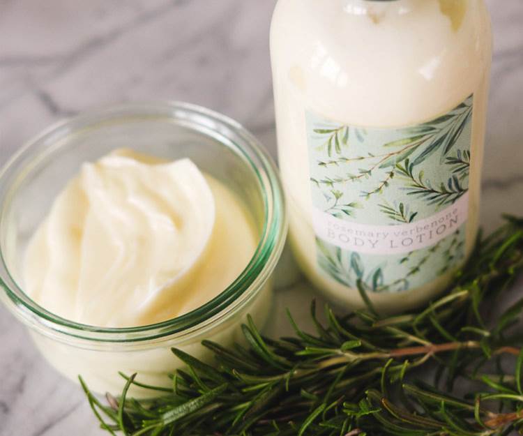 A combination of rosemary essential oil cocoa butter and olive oil - photo 2