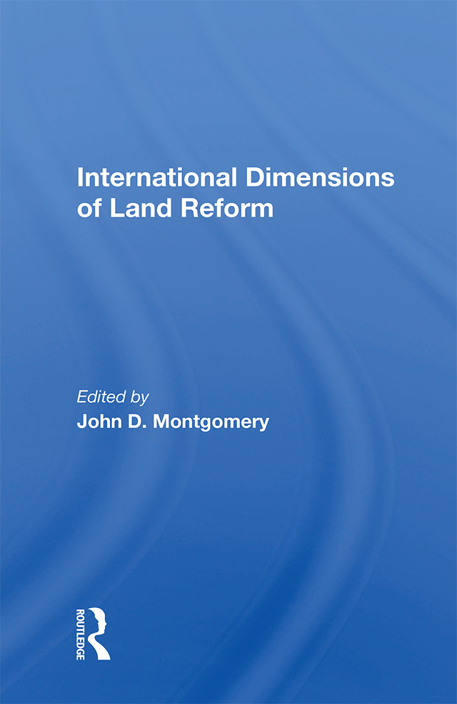 International Dimensions of Land Reform Also of Interest Agricultural - photo 1