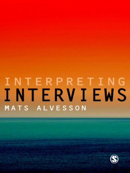 Mats Alvesson - Interpreting Interviews