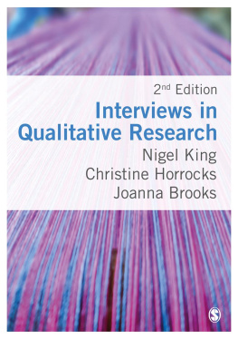 Nigel King Interviews in Qualitative Research