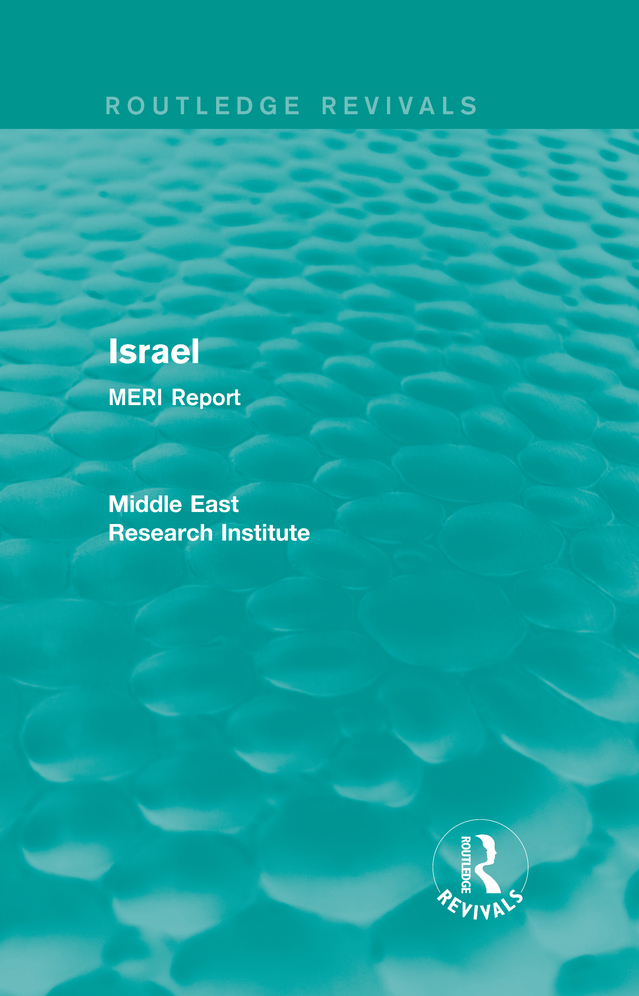 Routledge Revivals Israel First published in 1985 this study focusing on - photo 1