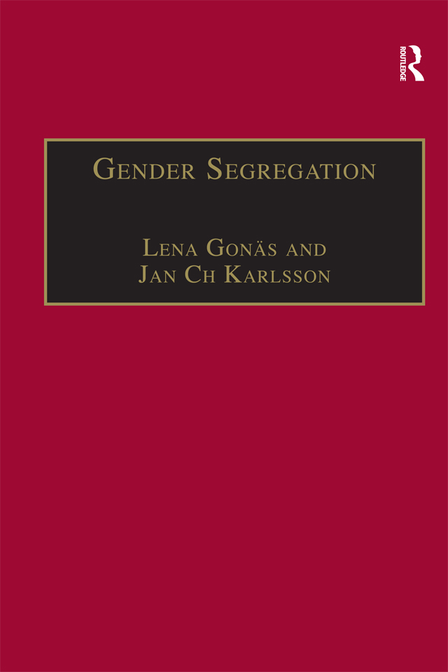 GENDER SEGREGATION Gender Segregation Divisions of Work in Post-Industrial - photo 1