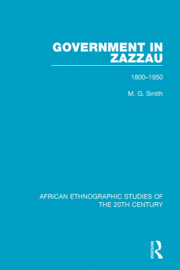 M. G. Smith Government in Zazzau: 1800-1950