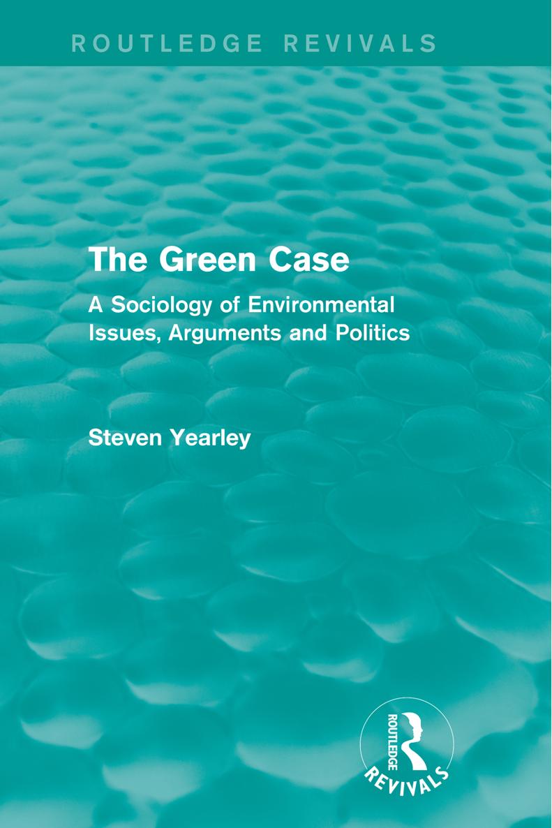 Routledge Revivals The Green Case First published in 1991 this title - photo 1