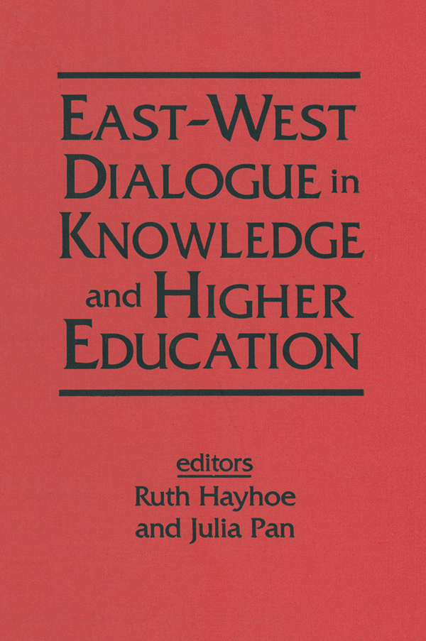 EAST-WEST DIALOGUE in KNOWLEDGE and HIGHER EDUCATION East-West Dialogue in - photo 1