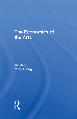 Mark Blaug The Economics Of The Arts