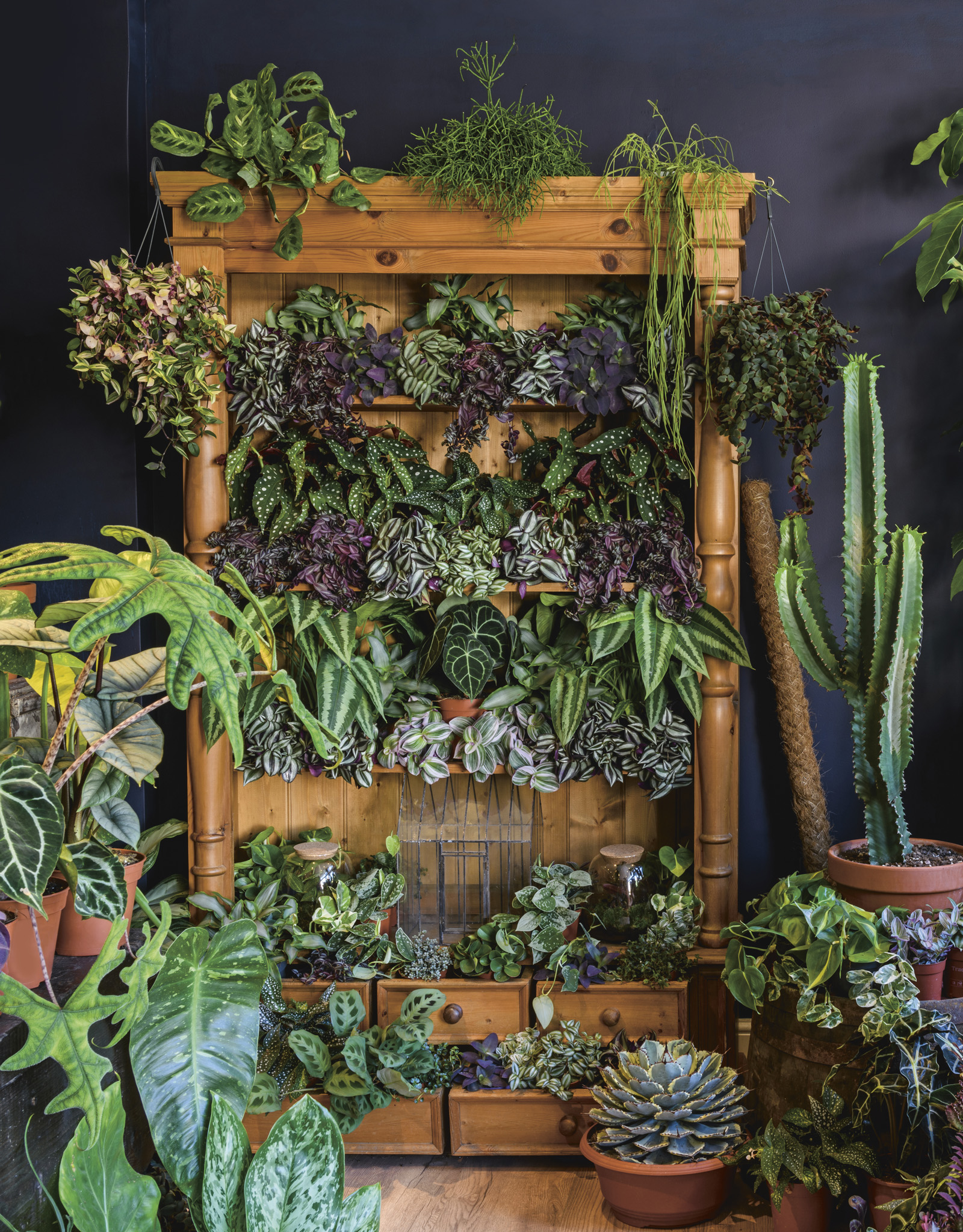 I love this riot of color shape and texture on a repurposed shelving unit in - photo 5