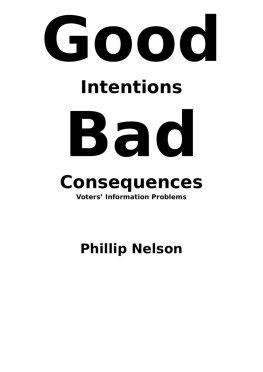 Phillip Nelson - Good Intentions-Bad Consequences