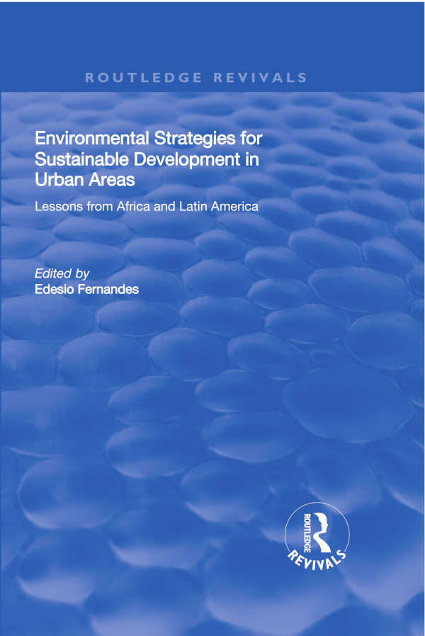 Environmental Strategies for Sustainable Development in Urban Areasx First - photo 1