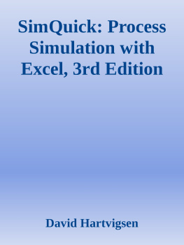 David Hartvigsen SimQuick: Process Simulation with Excel, 3rd Edition